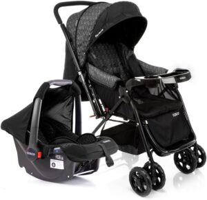 Cosco Kids, Travel System Reverse, Preto Rajado
