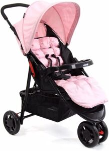 Carrinho De Passeio Para Bebê Delta Até 15kgs Rosa Voyage
