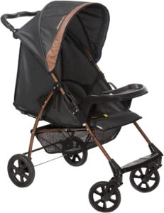 Carrinho de Bebe Romano Preto Cobre PTC - Galzerano 1035PTC
