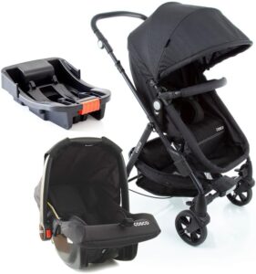 Cosco Kids, Travel System Poppy Trio, Preto Mescla
