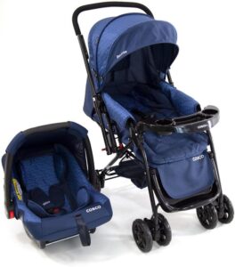 Cosco Kids, Travel System Reverse, Azul Rajado
