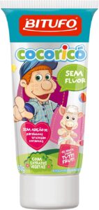 Bitufo Gel Dental Cocoricó Sem Flúor Sabor Tutti Frutti 90 G
