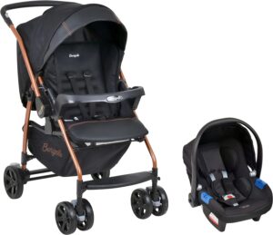 Cosco Kids, Travel System Reverse, Preto Rajado
