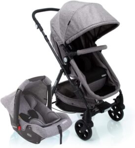 Cosco Kids, Travel System Poppy Duo, Cinza Mescla
