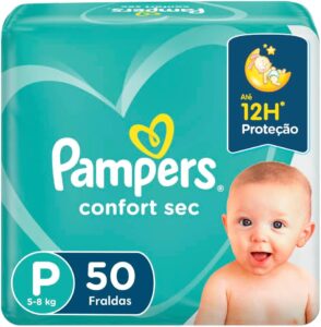 Pampers Fralda Confort Sec P 50 Unidades
