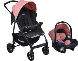Burigotto Carrinho de Bebê com Bebê Conforto Ecco, Rosa