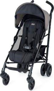 Chicco Liteway®, carrinho de bebê compacto dobrável com dossel, guarda-chuva leve com moldura de alumínio, para uso com bebês e crianças de até 18 kg. | Duna/marrom