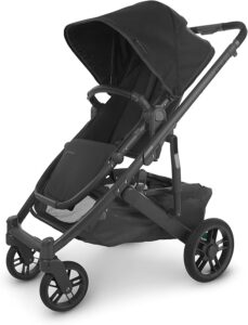 Carrinho de bebê UPPAbaby tamanho completo compacto e versátil Cruz V2, Preto