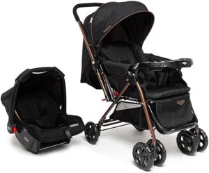 Travel System Cosco Kids, Reverse, 0 a 15kg, Preto Bronze