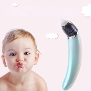 JusirHe Aspirador Nasal Para Bebês, Sugador De Nariz Elétrico Para Recém-nascidos E Crianças Pequenas, Limpar Congestão Nasal Para Recém-nascidos, Bebês., Carregamento USB, 5 Níveis De Sucção. (verde)