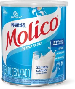 Molico - Leite em Pó, Desnatado, Nutrição diária para seus ossos, 280g